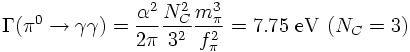 pi0decayrate